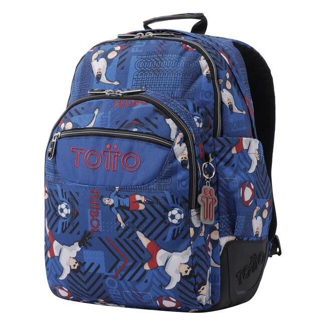 School backpack - crayoles- 3jh - football print TOTTO