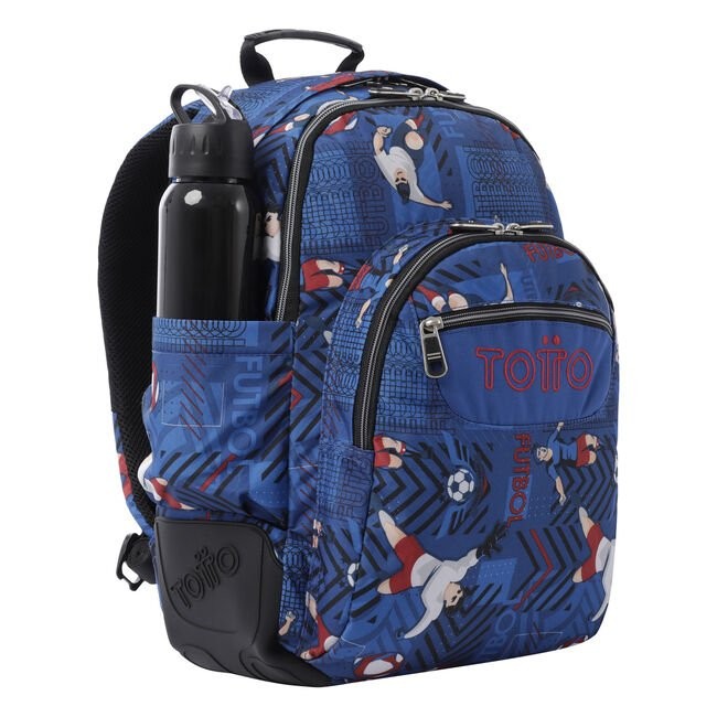 School backpack - crayoles- 3jh - football print TOTTO