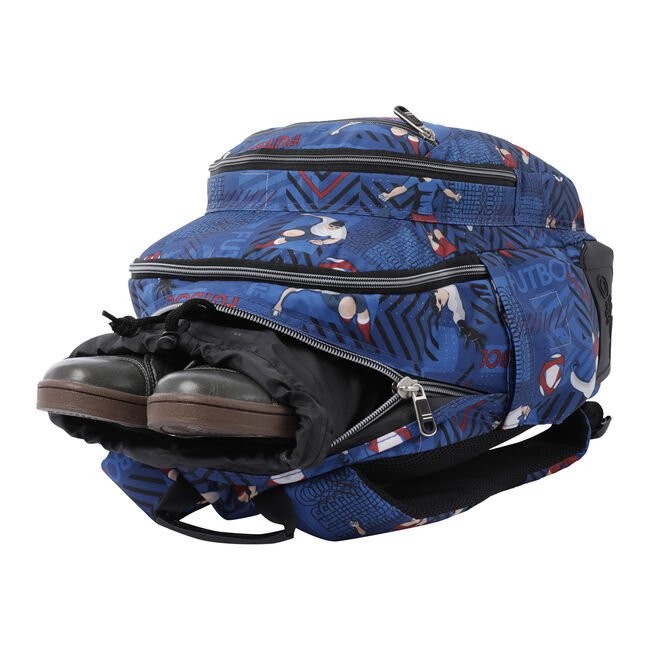 School backpack - crayoles- 3jh - football print TOTTO