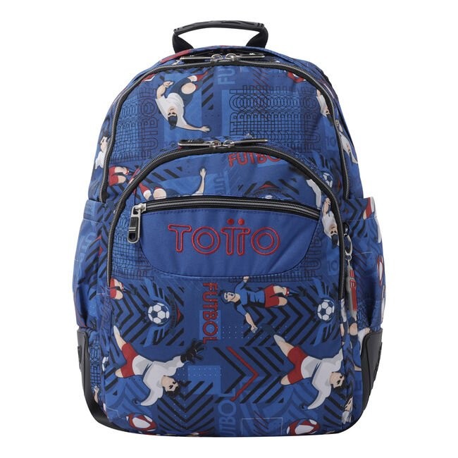 School backpack - crayoles- 3jh - football print TOTTO