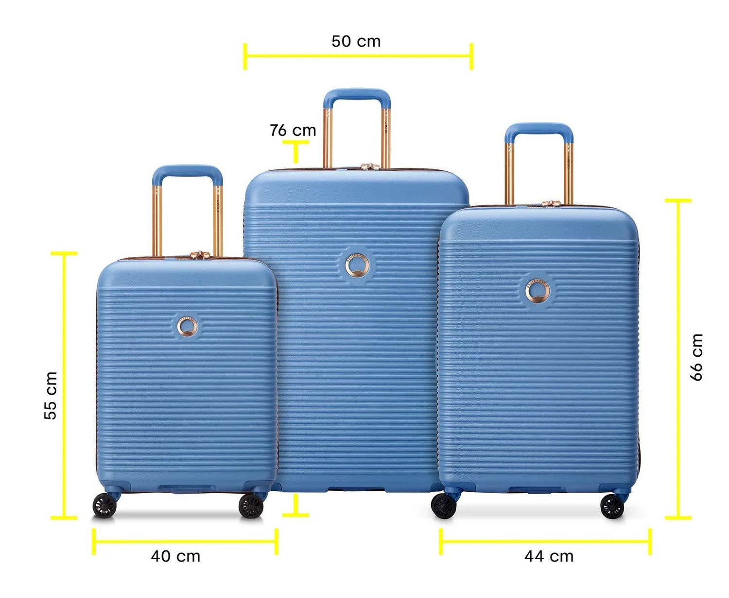 DELSEY Freestyle set set of 3 suitcases (s, m, l)