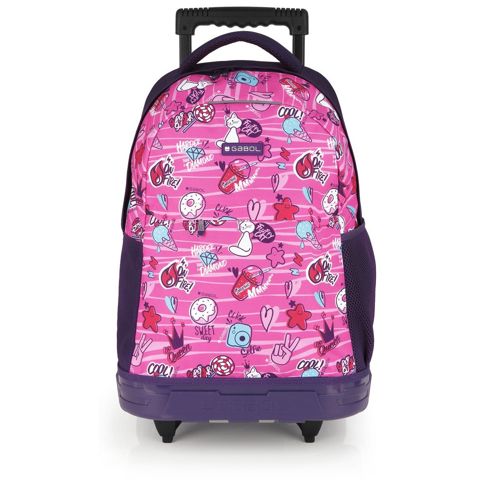 GABOL School backpack with sticker wheels