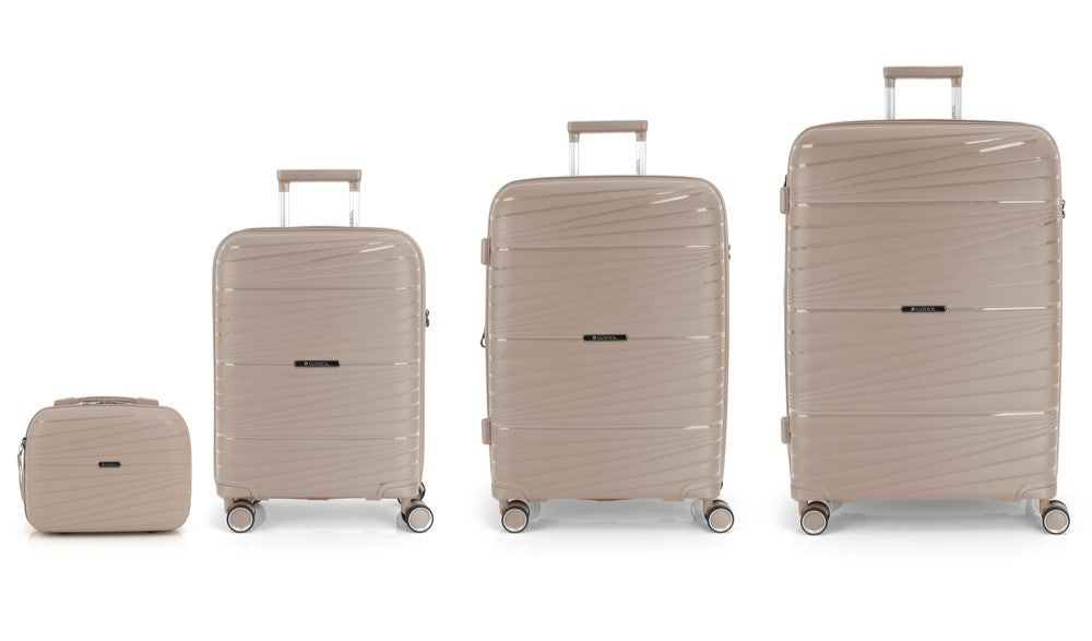 GABOL Set of 3 Cabina, Big Median Suitcases and Proper Kiba