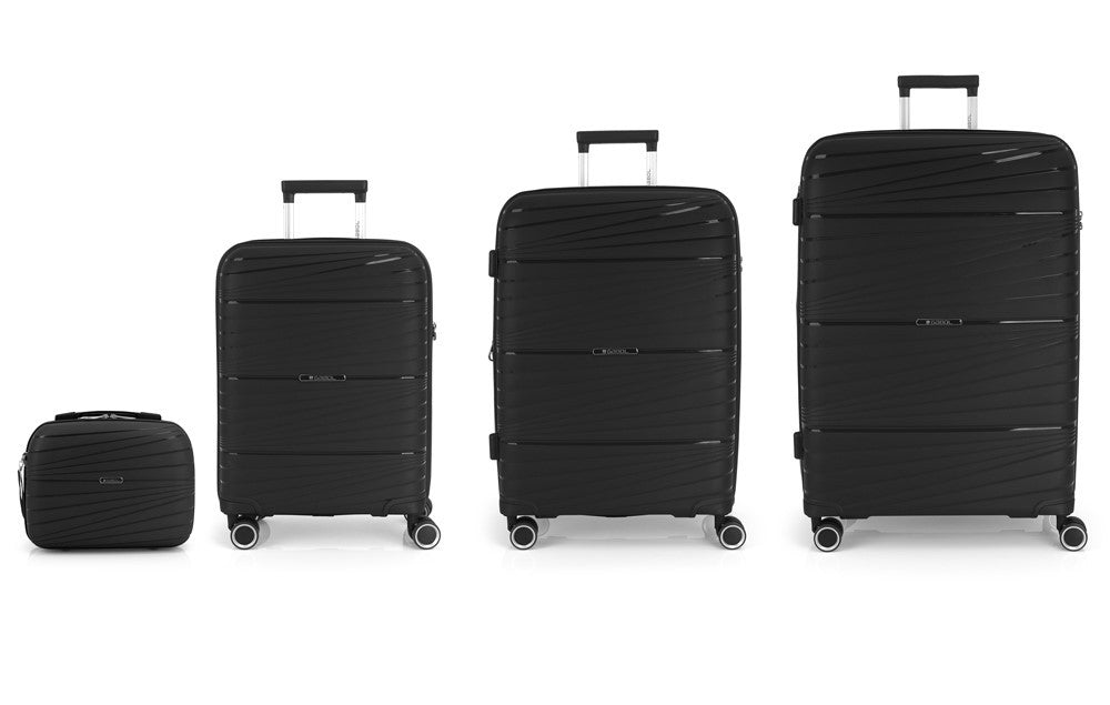 GABOL Set of 3 Cabina, Big Median Suitcases and Proper Kiba