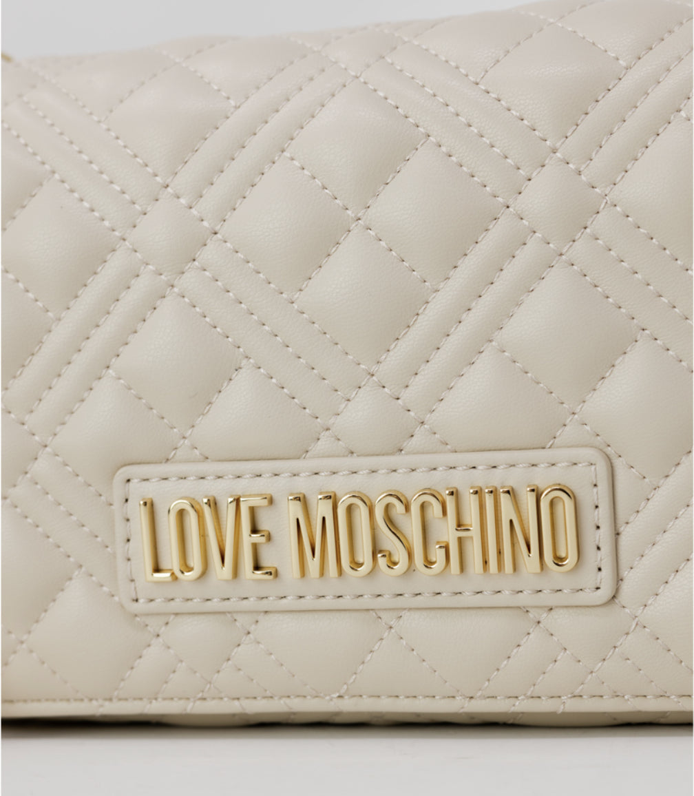 Love Moschino White padding bag Small