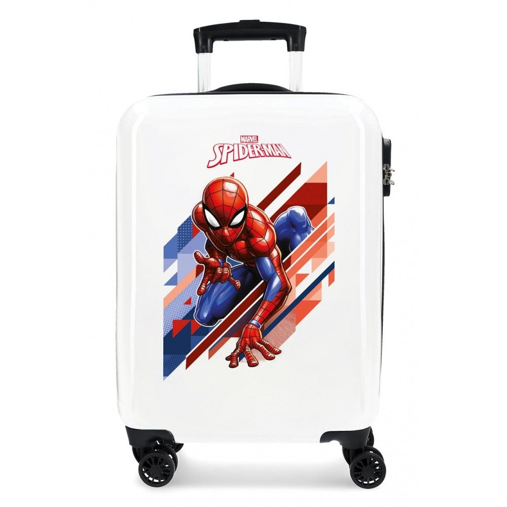 Cabin suitcase Rigid Spiderman Geo Blue