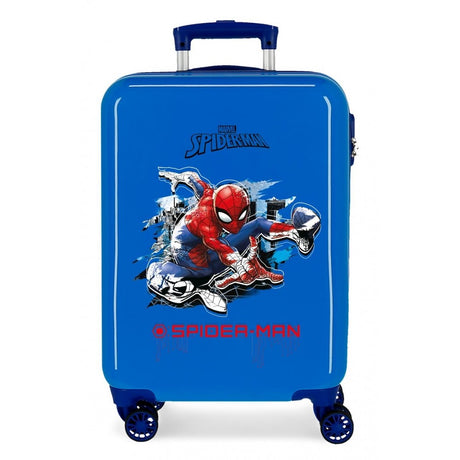 Cabin suitcase Rigid Spiderman Geo Blue