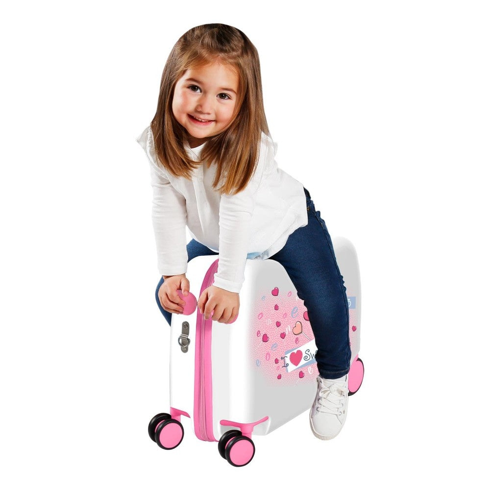 Children's suitcase 2 multidirectional wheels Enso