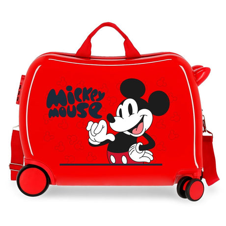 Children's suitcase 2 multidirectional wheels Mickey mouse fashion red