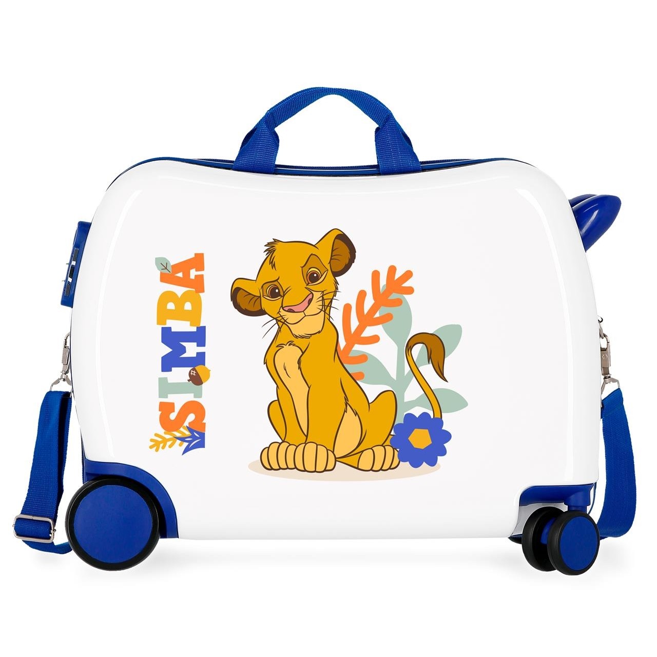 Kinderkoffer 4 multidirectionele wielen DISNEY Simba -kleuren