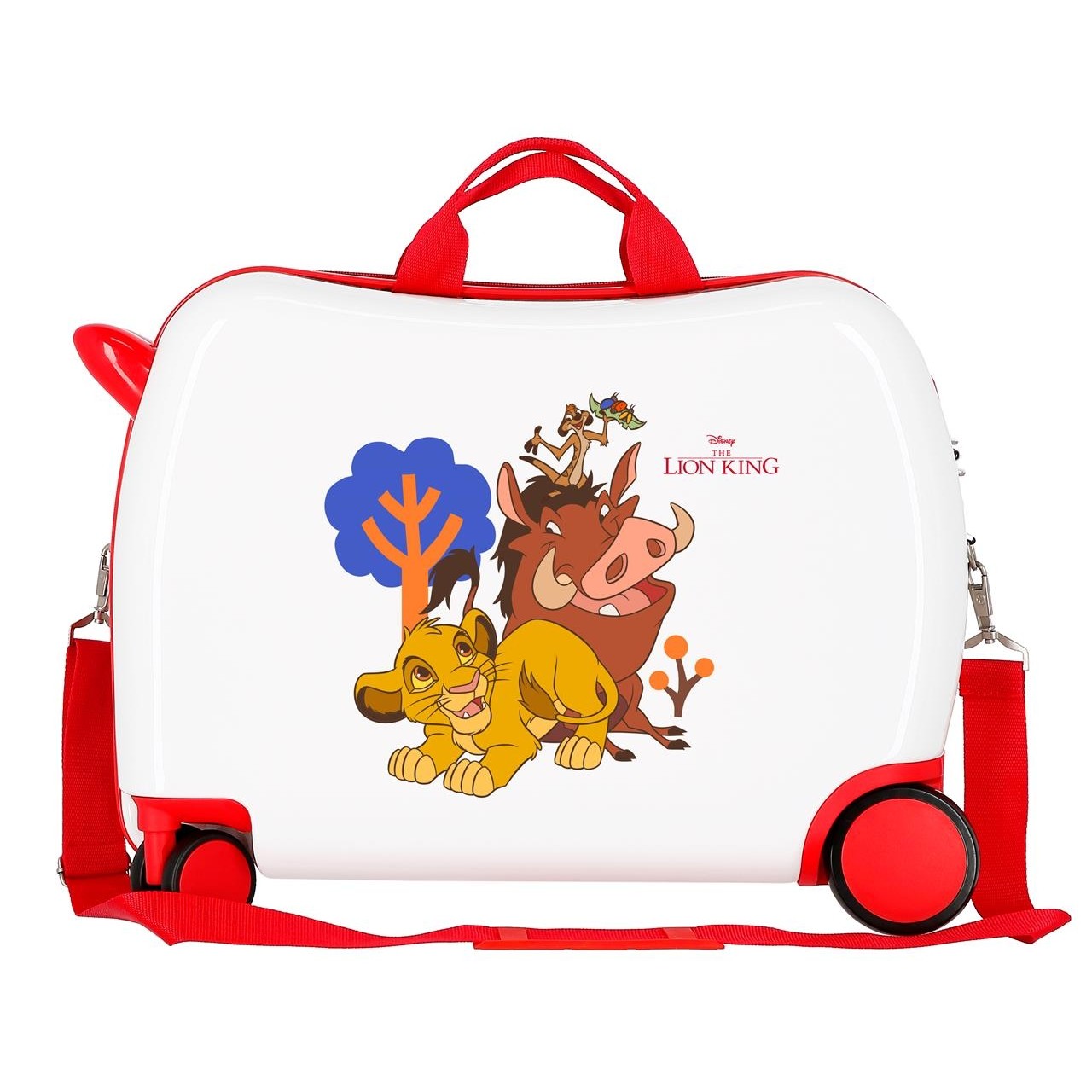 Children's suitcase DISNEY 2 multidirectional wheels Simba & Friends