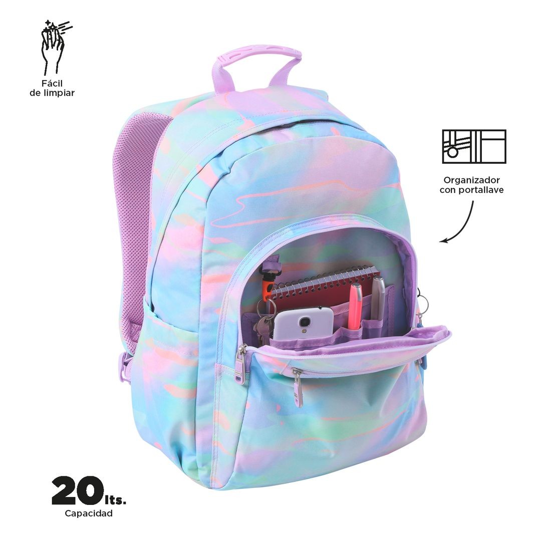 School backpack Totto Adaptable to carcuareles car- ice cream and 2dn fruits