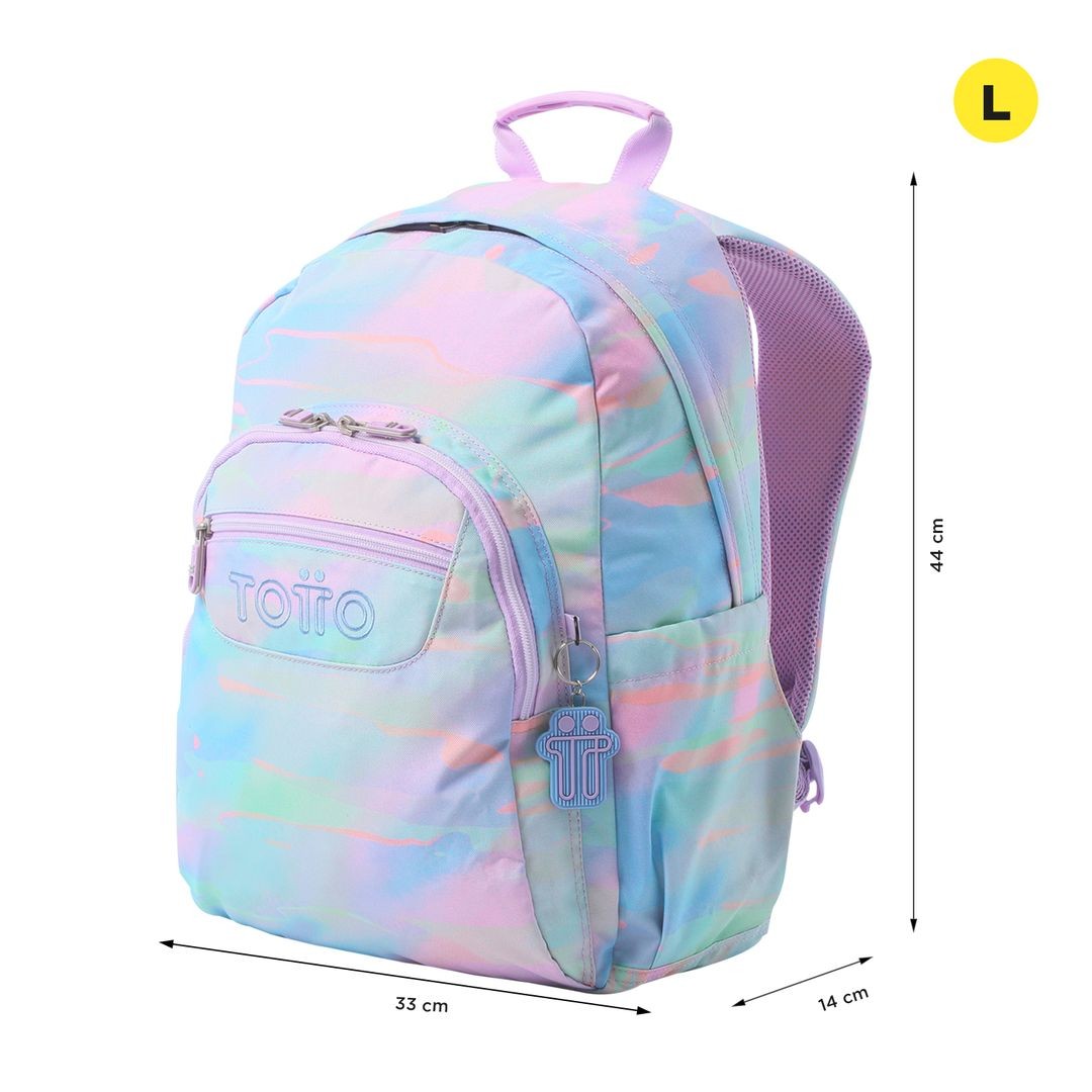 School backpack Totto Adaptable to carcuareles car- ice cream and 2dn fruits