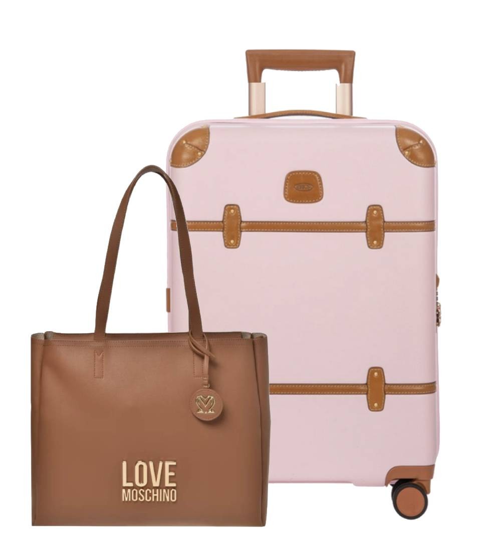 Moschino + Bric´s Bag Pack Cabin suitcase Bellagio 55cm