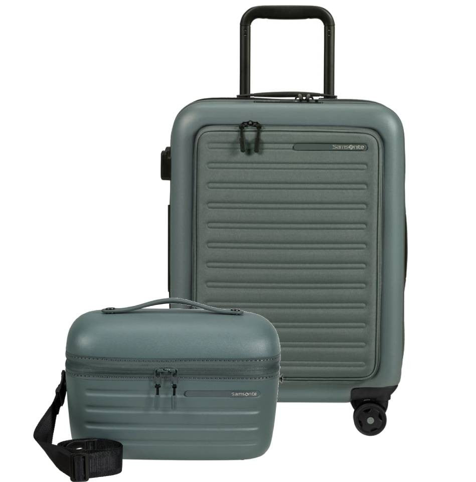 Samsonte Set Cabin suitcase Easy Access Stackd and Back