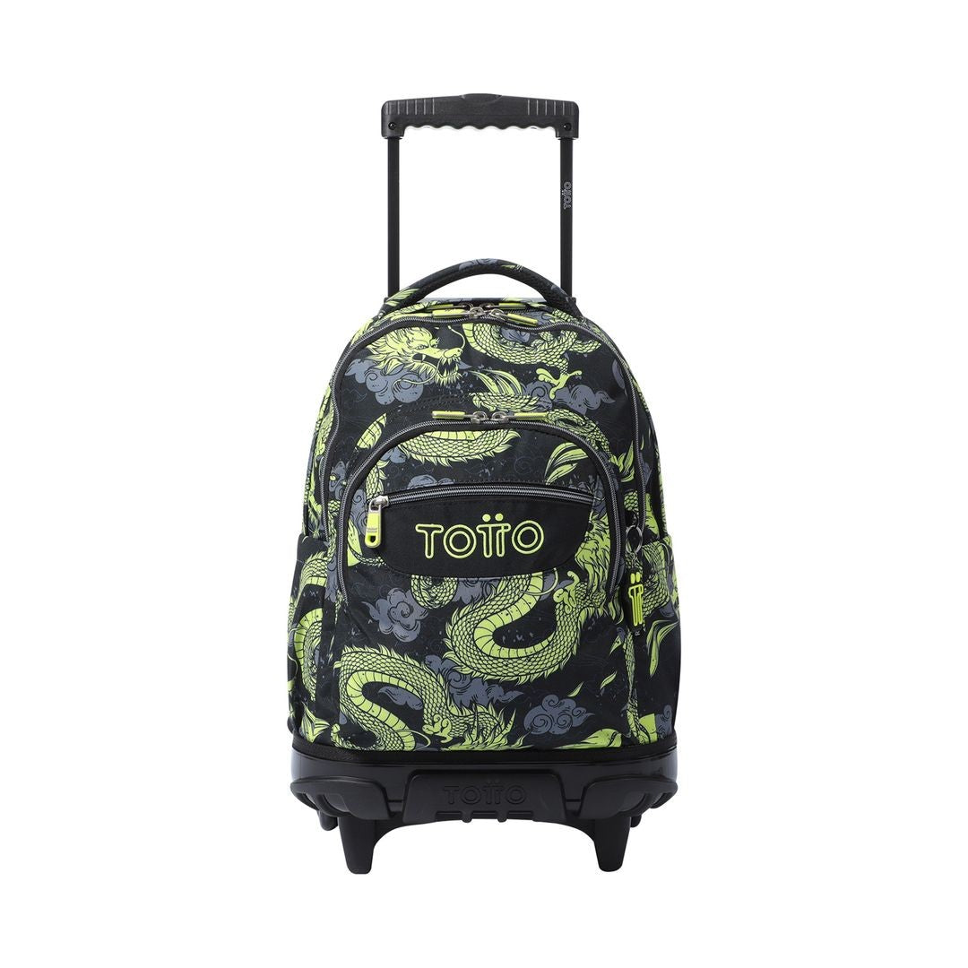 TOTTO School backpack with wheels - lines - 7c3 Dragony