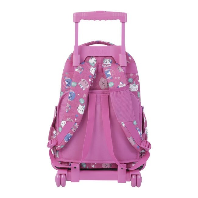 TOTTO School backpack with wheels - lines - 8iw Fiesta Gatitos