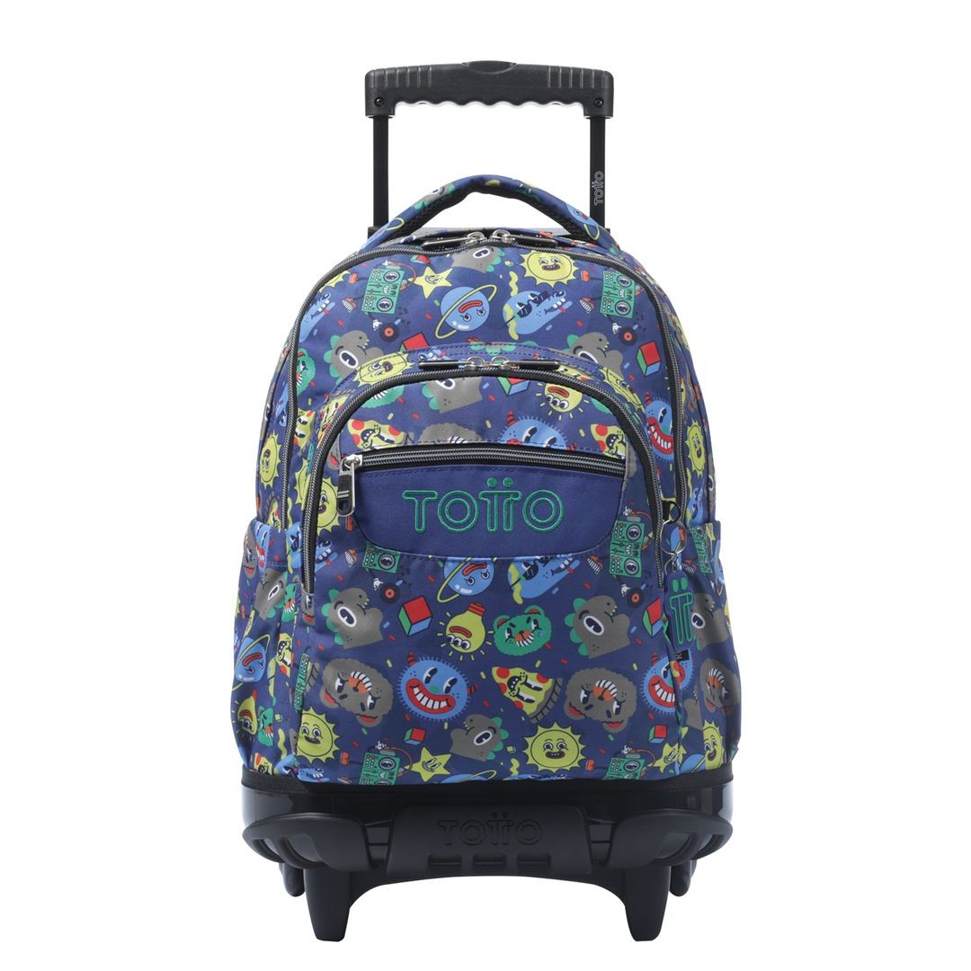 TOTTO School backpack with wheels - lines - 8jz Tello