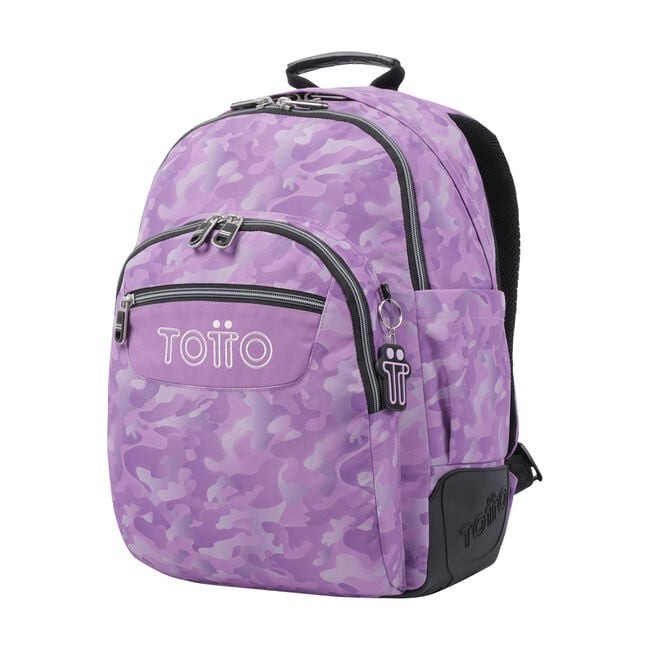 TOTTO School Backpack- Crayoles- 9i8- Pink camouflage