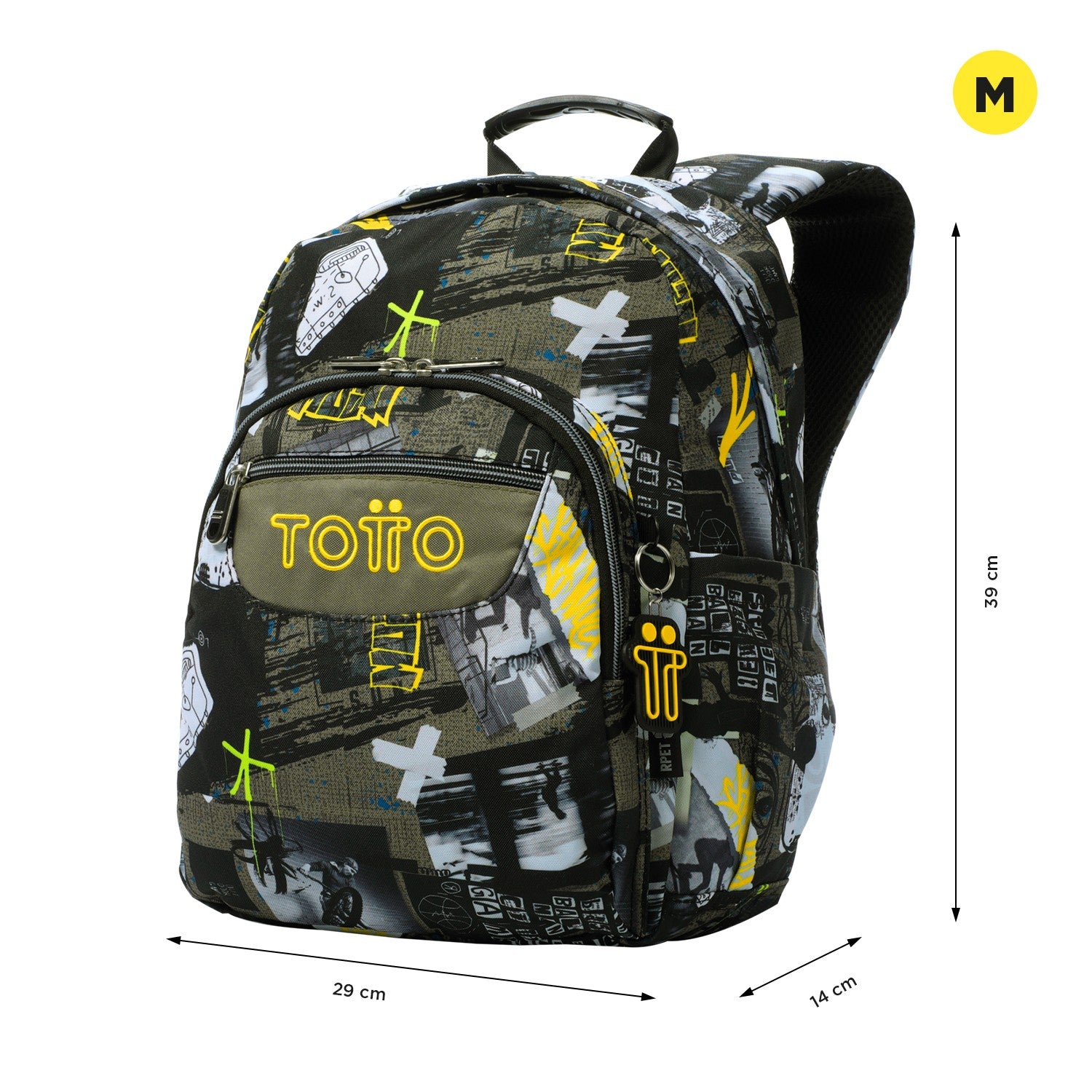 TOTTO Gommas small school backpack - 6Ct Baski