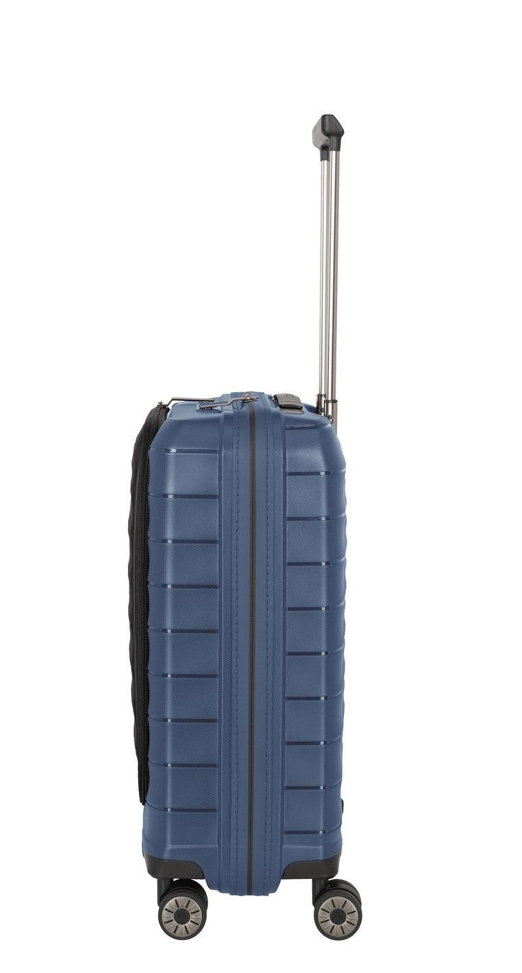 TRAVELITE Cabin suitcase MOOBy with front pc 55cm of recycled polypropylene