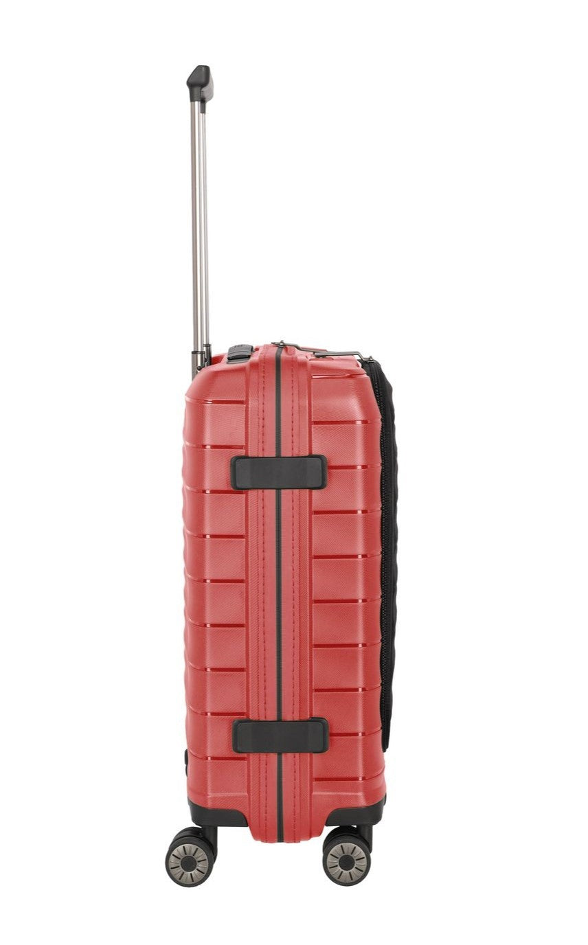 TRAVELITE Cabin suitcase MOOBy with front pc 55cm of recycled polypropylene