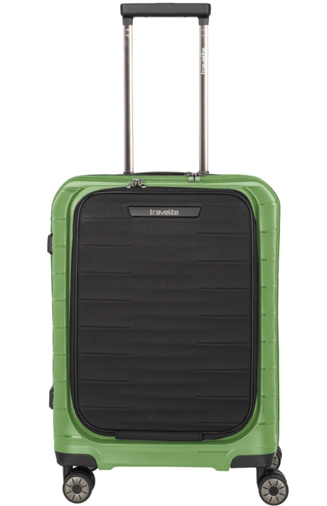 TRAVELITE Cabin suitcase MOOBy with front pc 55cm of recycled polypropylene