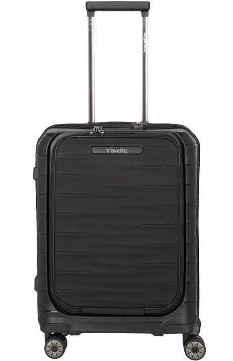 TRAVELITE Cabin suitcase MOOBy with front pc 55cm of recycled polypropylene