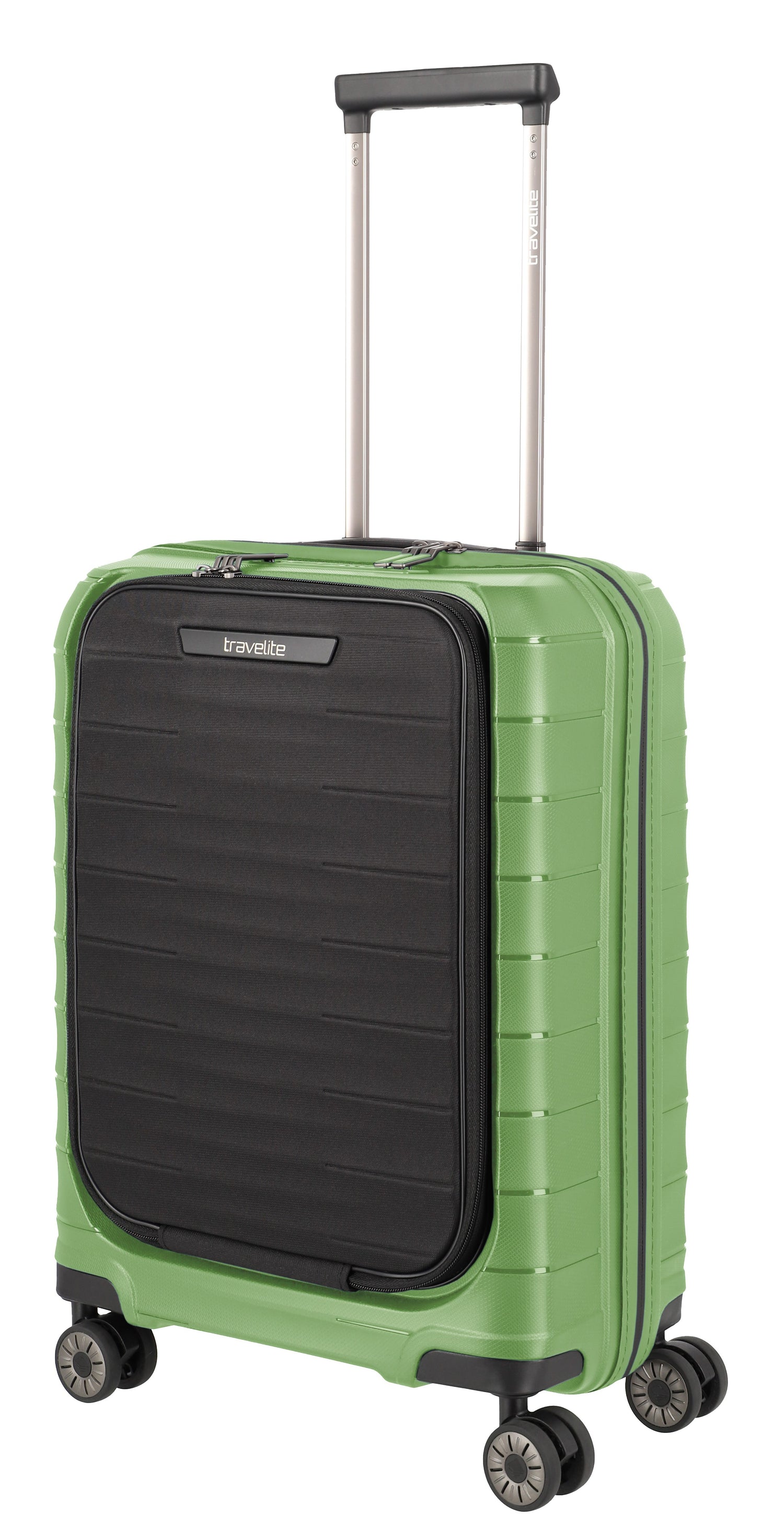 TRAVELITE Cabin suitcase MOOBy with front pc 55cm of recycled polypropylene