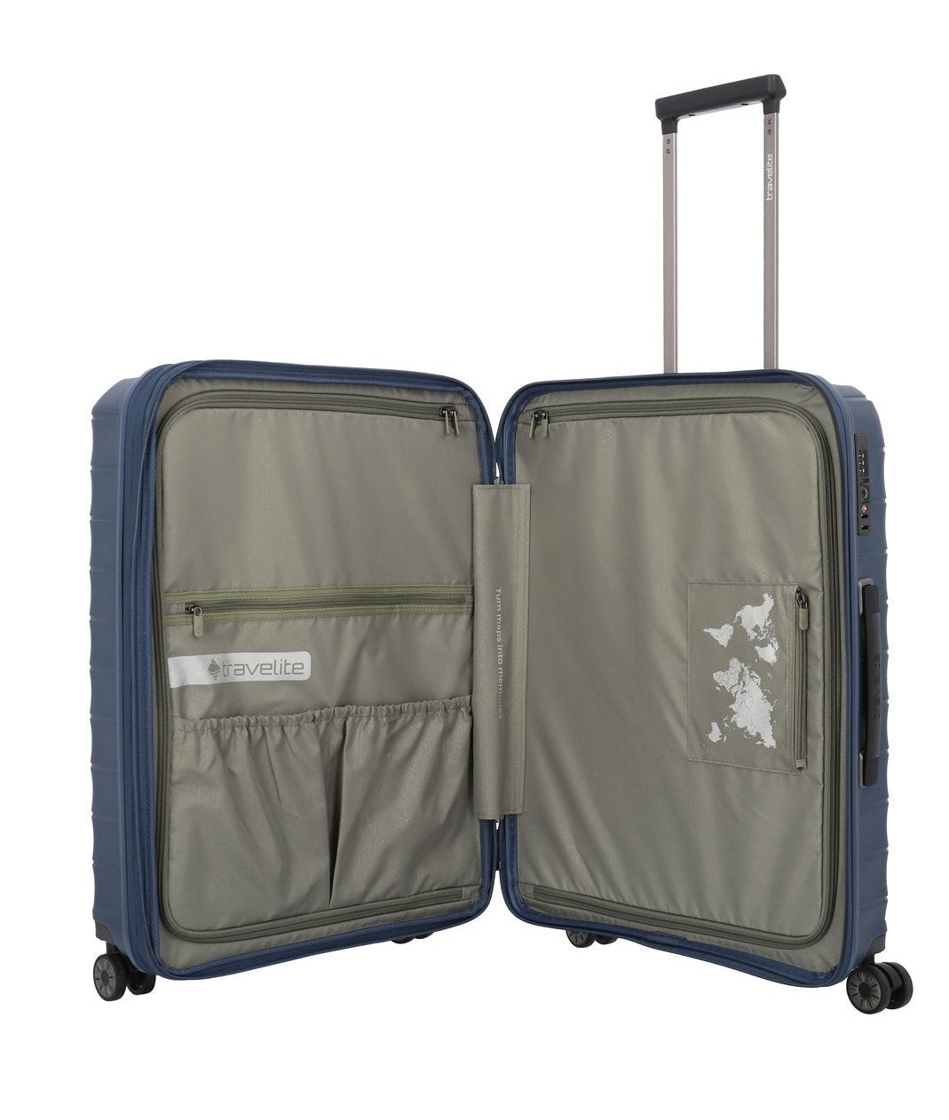 TRAVELITE Extensible median suitcase MOOBy 66cm recycled polypropylene