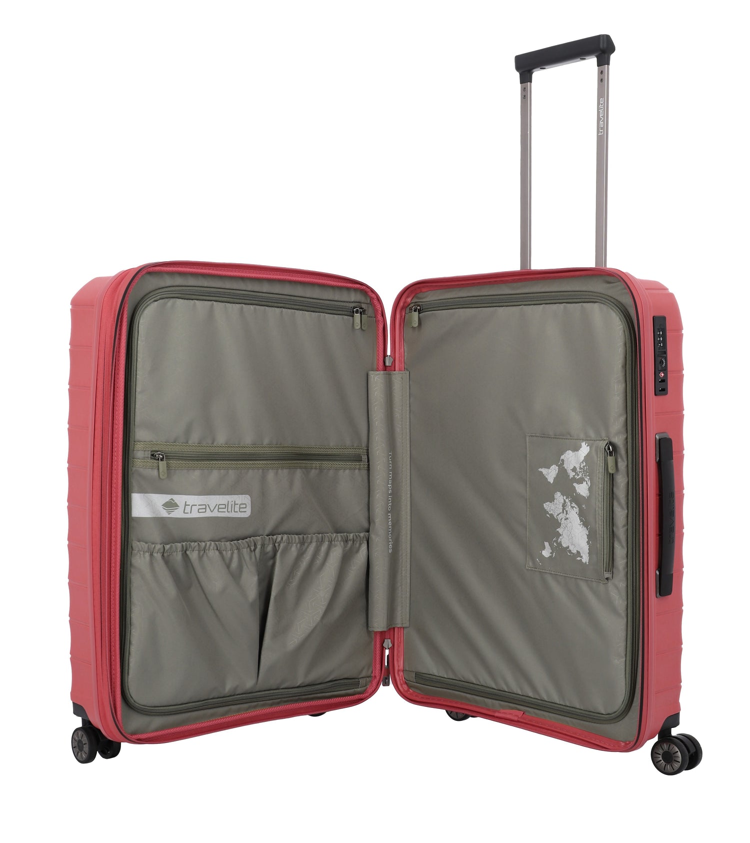 TRAVELITE Extensible median suitcase MOOBy 66cm recycled polypropylene