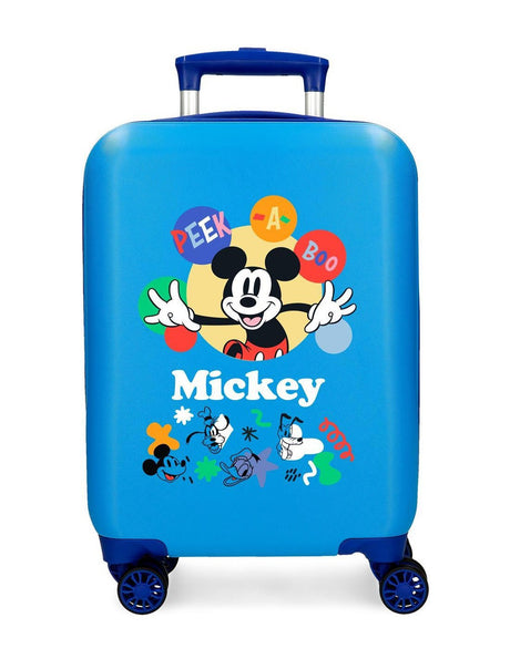 Trolley ABS 50 cm.4r Mickey Peek A Boo Blue