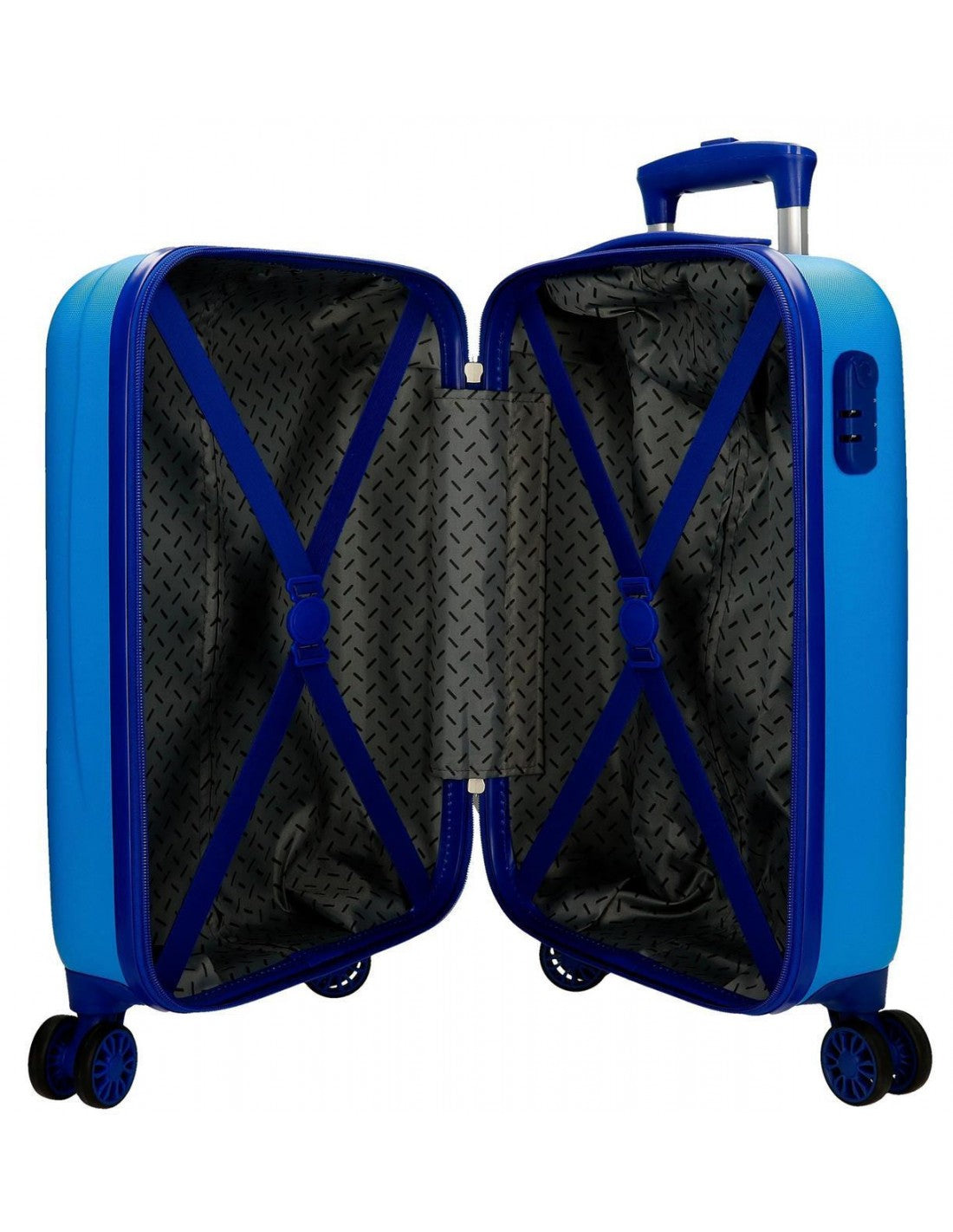 Trolley ABS 50 cm.4r Mickey Peek A Boo Blue